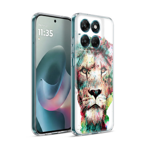 Riza Peker Animals The King Soft Gel Case for Motorola Moto G77