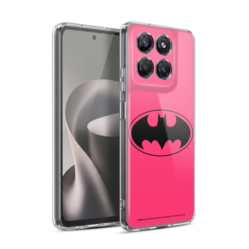 Batman DC Comics Logos Pink Soft Gel Case for Motorola Moto G37 Power