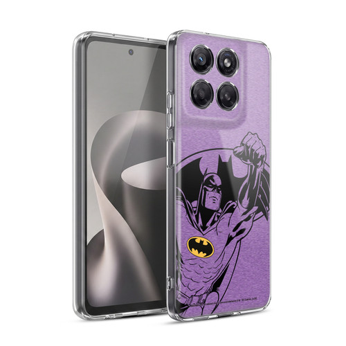 Batman DC Comics Logos Purple Soft Gel Case for Motorola Moto G37 Power