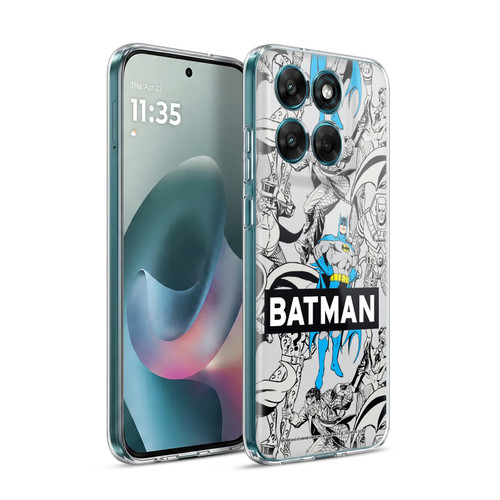 Batman DC Comics Vintage Fashion Patterns Soft Gel Case for Motorola Moto G77