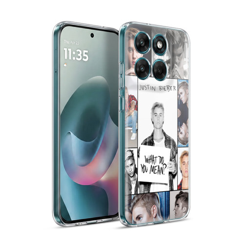 Justin Bieber Purpose Grid Poster Soft Gel Case for Motorola Moto G77