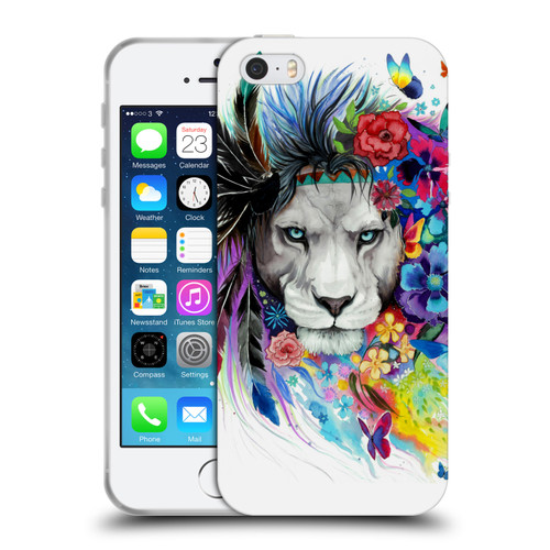 Pixie Cold Cats King Of The Lions Soft Gel Case for Apple iPhone 5 / 5s / iPhone SE 2016