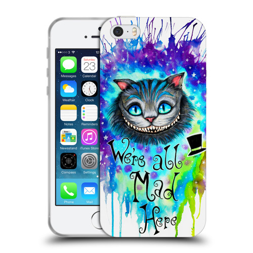 Pixie Cold Cats We Are All Mad Here Soft Gel Case for Apple iPhone 5 / 5s / iPhone SE 2016