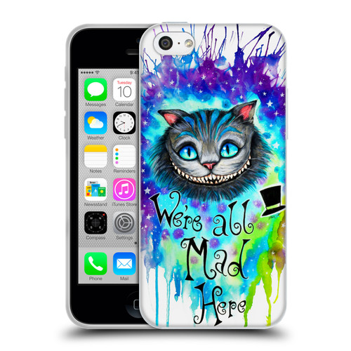 Pixie Cold Cats We Are All Mad Here Soft Gel Case for Apple iPhone 5c