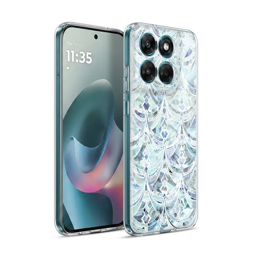 Micklyn Le Feuvre Marble Patterns Ice And Diamonds Art Deco Pattern Soft Gel Case for Motorola Moto G77