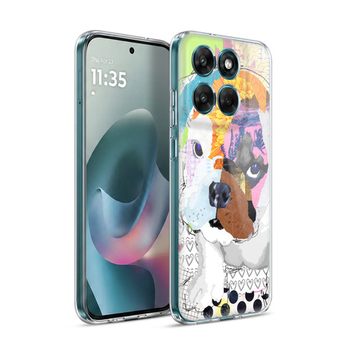 Michel Keck Dogs 3 Bulldog Puppy Soft Gel Case for Motorola Moto G77
