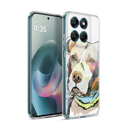 Michel Keck Dogs 3 Pit Bull Soft Gel Case for Motorola Moto G77