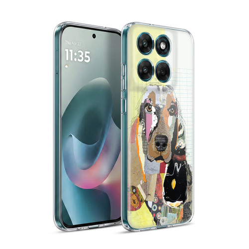 Michel Keck Dogs Basset Hound Soft Gel Case for Motorola Moto G77