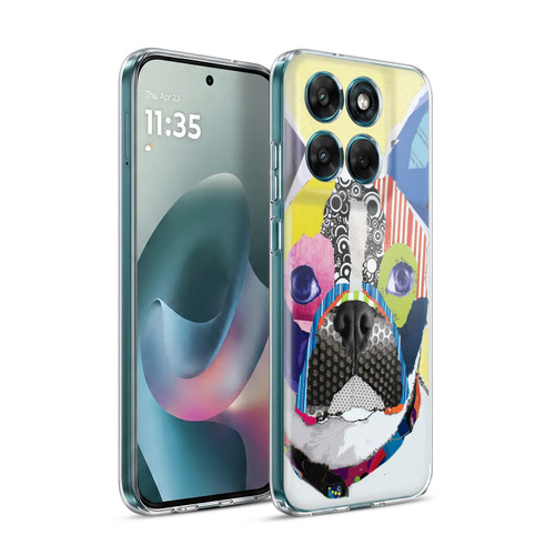 Michel Keck Dogs Boston Terrier Soft Gel Case for Motorola Moto G77