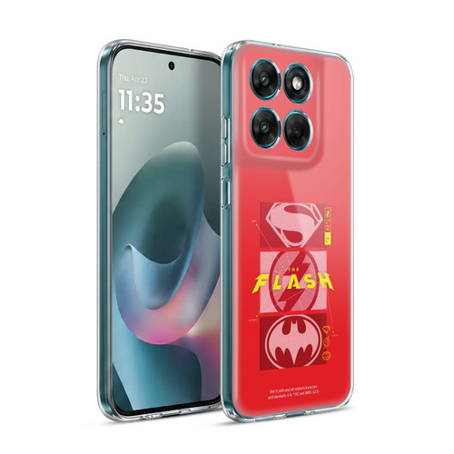 The Flash 2023 Graphics Superhero Logos Soft Gel Case for Motorola Moto G77
