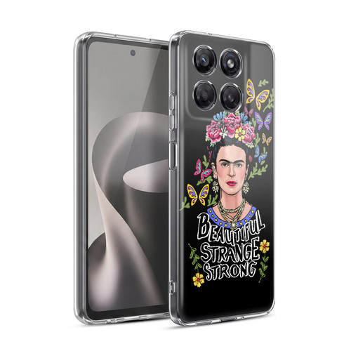 Frida Kahlo Art & Quotes Beautiful Woman Soft Gel Case for Motorola Moto G37 Power