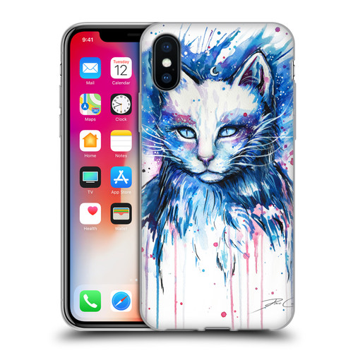 Pixie Cold Cats Space Soft Gel Case for Apple iPhone X / iPhone XS