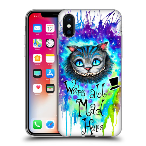 Pixie Cold Cats We Are All Mad Here Soft Gel Case for Apple iPhone X / iPhone XS