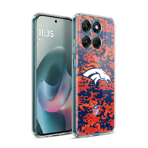 NFL Denver Broncos Graphics Digital Camouflage Soft Gel Case for Motorola Moto G77