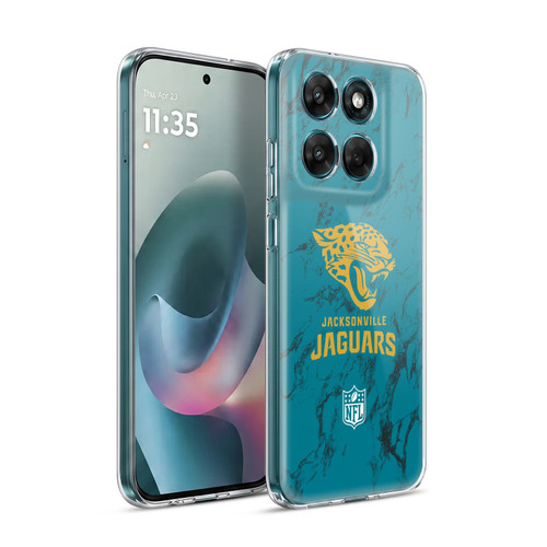 NFL Jacksonville Jaguars Graphics Coloured Marble Soft Gel Case for Motorola Moto G77