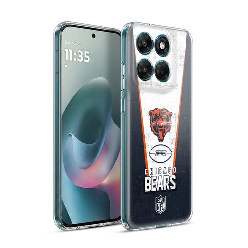 NFL Chicago Bears Logo Art Banner Soft Gel Case for Motorola Moto G77