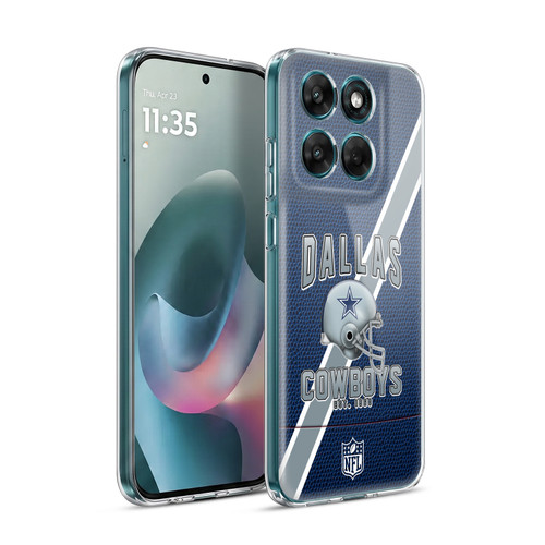 NFL Dallas Cowboys Logo Art Football Stripes Soft Gel Case for Motorola Moto G77