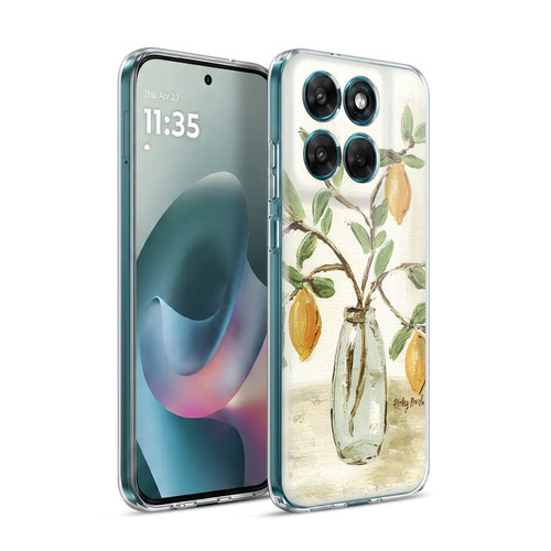 Haley Bush Floral Painting Lemon Branch Vase Soft Gel Case for Motorola Moto G77