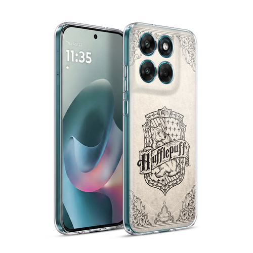 Harry Potter Sorcerer's Stone I Hufflepuff Parchment Soft Gel Case for Motorola Moto G77