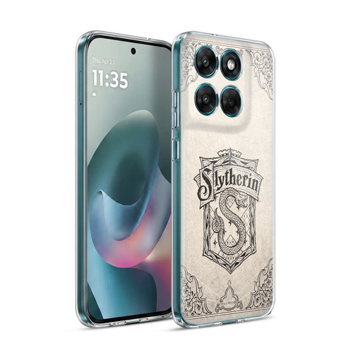 Harry Potter Sorcerer's Stone I Slytherin Parchment Soft Gel Case for Motorola Moto G77
