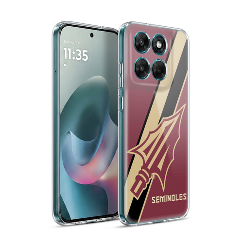 Florida State University FSU Florida State University Stripes Soft Gel Case for Motorola Moto G77