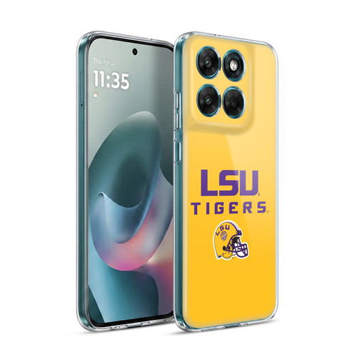 Louisiana State University LSU Louisiana State University LSU Helmet Logotype Soft Gel Case for Motorola Moto G77
