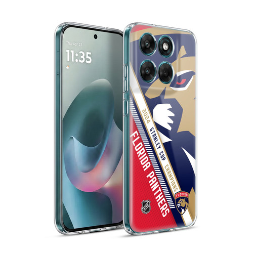 NHL 2024 Stanley Cup Champions Florida Panthers Oversized Soft Gel Case for Motorola Moto G77