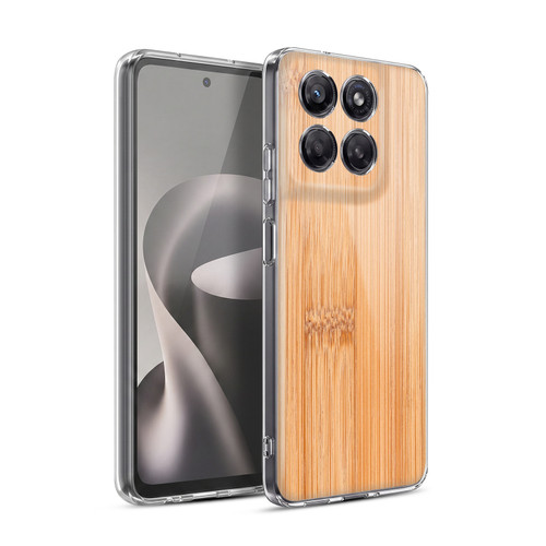 PLdesign Wood And Rust Prints Light Brown Bamboo Soft Gel Case for Motorola Moto G37 Power
