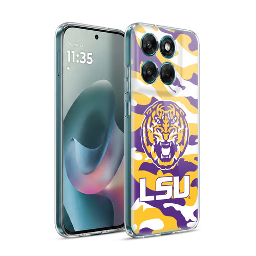 Louisiana State University LSU LSU Art Camou Soft Gel Case for Motorola Moto G77
