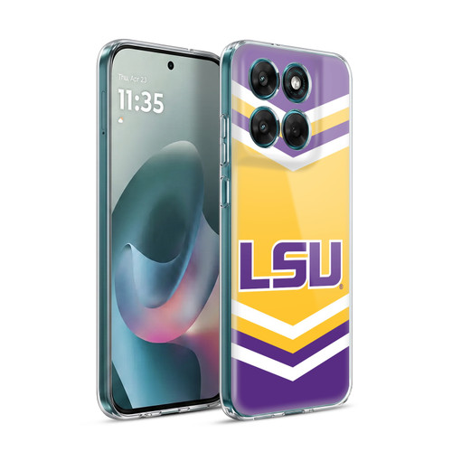 Louisiana State University LSU LSU Art Cheer Dress Pattern Soft Gel Case for Motorola Moto G77
