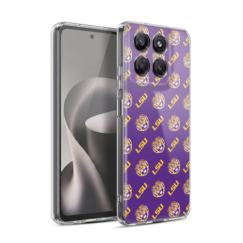 Louisiana State University LSU LSU Art Pattern Soft Gel Case for Motorola Moto G37 Power