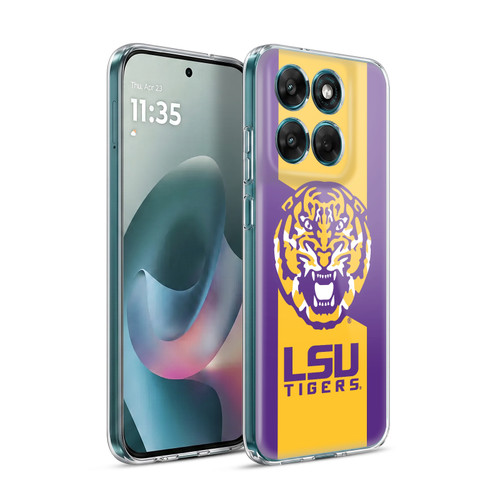 Louisiana State University LSU LSU Art Tiger Graphics 1 Soft Gel Case for Motorola Moto G77