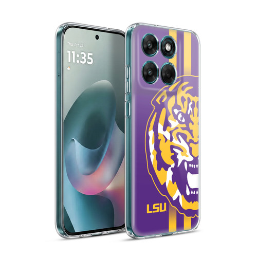 Louisiana State University LSU LSU Art Tiger Graphics 2 Soft Gel Case for Motorola Moto G77