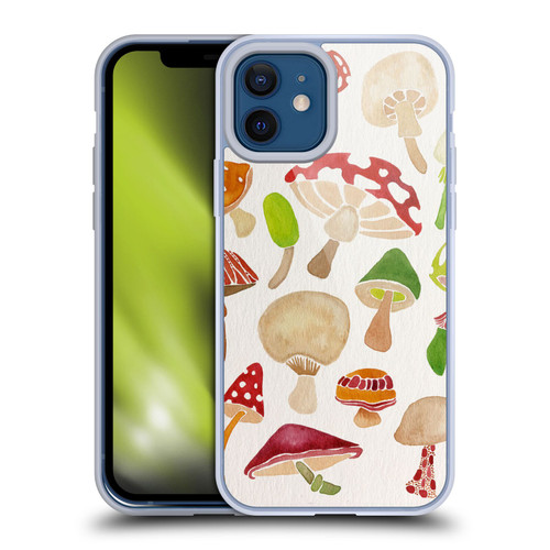 Cat Coquillette Nature Mushrooms Soft Gel Case for Apple iPhone 12 / iPhone 12 Pro