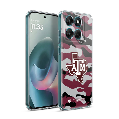 Texas A&M University TAMU Texas A&m University Camouflage Soft Gel Case for Motorola Moto G77