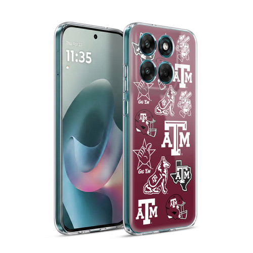 Texas A&M University TAMU Texas A&m University Collage Soft Gel Case for Motorola Moto G77