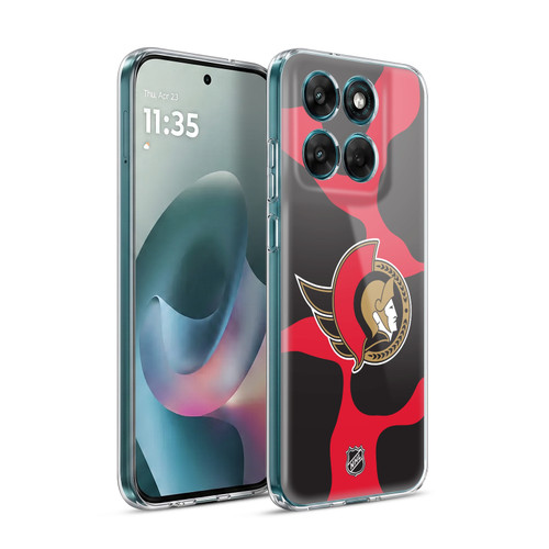 NHL Ottawa Senators Cow Pattern Soft Gel Case for Motorola Moto G77