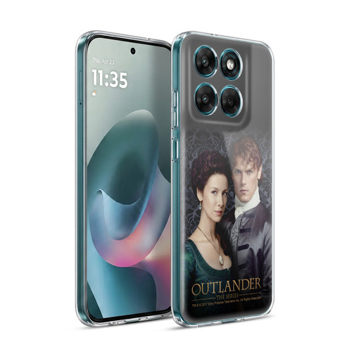 Outlander Portraits Claire & Jamie Soft Gel Case for Motorola Moto G77