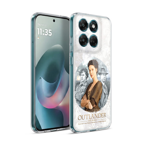 Outlander Portraits Claire, Jamie & Frank Soft Gel Case for Motorola Moto G77