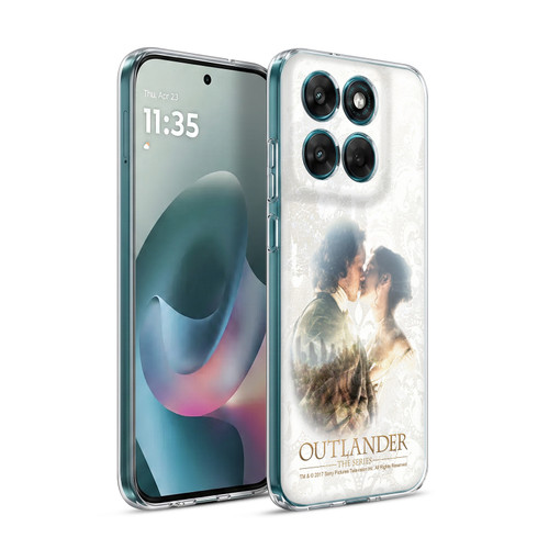 Outlander Portraits Claire & Jamie Kiss Soft Gel Case for Motorola Moto G77