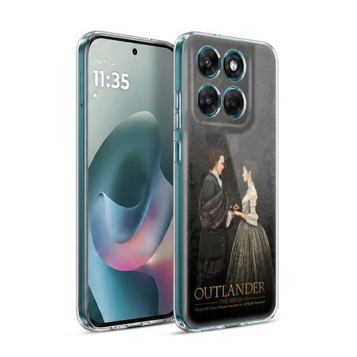 Outlander Portraits Claire & Jamie Painting Soft Gel Case for Motorola Moto G77
