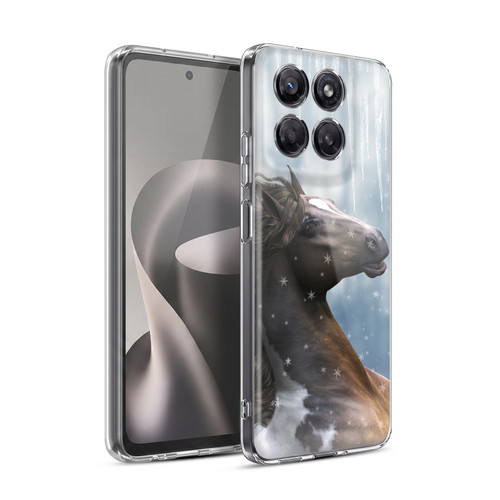 Simone Gatterwe Horses In The Snow Soft Gel Case for Motorola Moto G37 Power