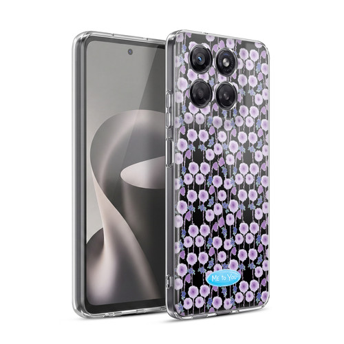 Me To You Soft Focus Purple Flower Pattern Soft Gel Case for Motorola Moto G37 Power