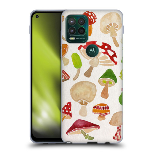 Cat Coquillette Nature Mushrooms Soft Gel Case for Motorola Moto G Stylus 5G 2021