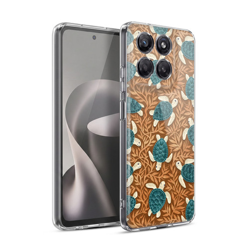 Micklyn Le Feuvre Flora And Fauna Tiny Turtle Treasures Soft Gel Case for Motorola Moto G37 Power