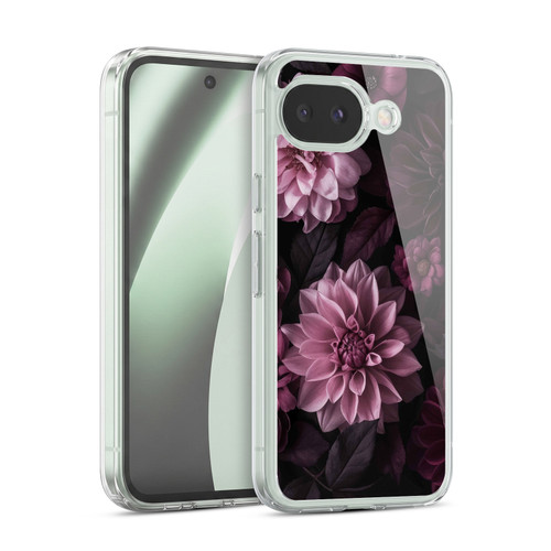 LebensArt Birds And Floral Dark Moody Dahlias And Peonies Soft Gel Case for Google Pixel 10a