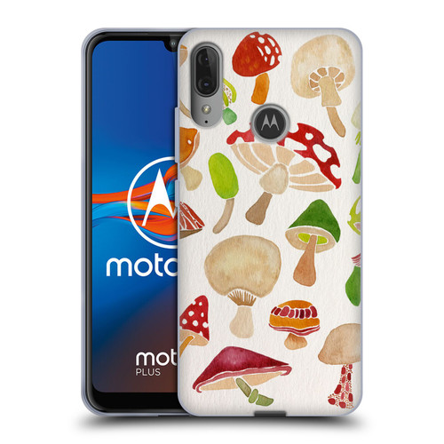Cat Coquillette Nature Mushrooms Soft Gel Case for Motorola Moto E6 Plus