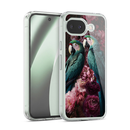 LebensArt Birds And Floral Parrots Neo Kitsch Soft Gel Case for Google Pixel 10a