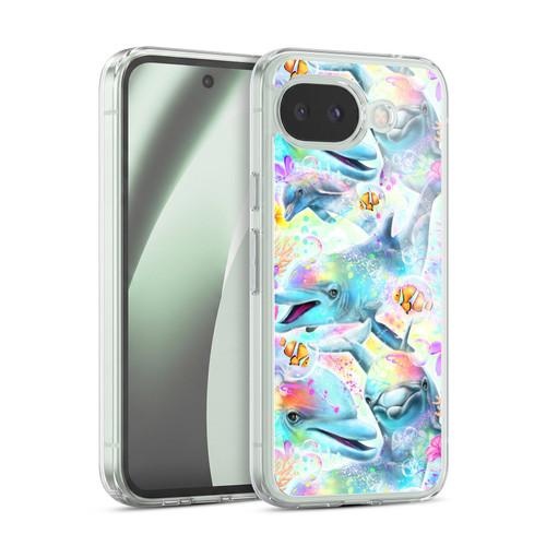 Sheena Pike Animals Rainbow Dolphins & Fish Soft Gel Case for Google Pixel 10a