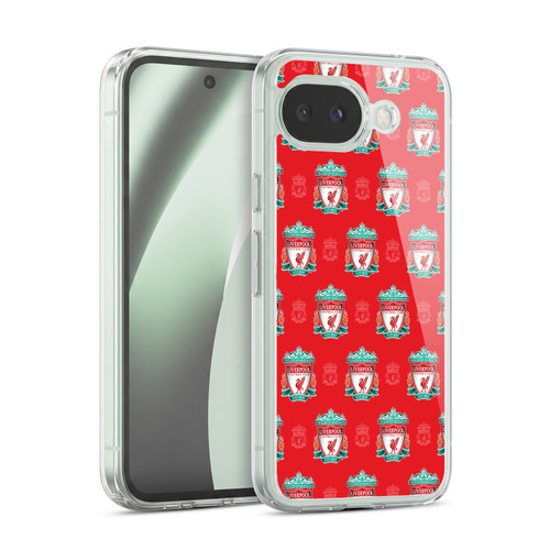 Liverpool Football Club Crest & Liver Bird Patterns Full Colour Soft Gel Case for Google Pixel 10a